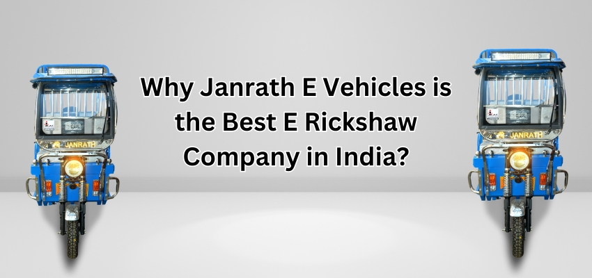 Best E Rickshaw Company in India